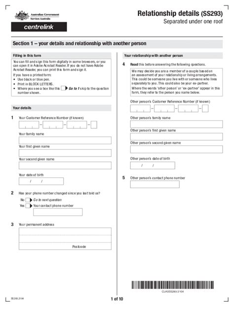 Fillable Online Use this form to tell us about your living arrangements ...