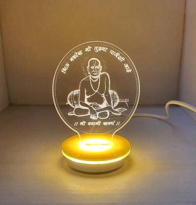 KAPNNOVATIVE SOLUTIONS ACRYLIC ENGRAVED SHREE SWAMI SAMARTH WITH LED ...