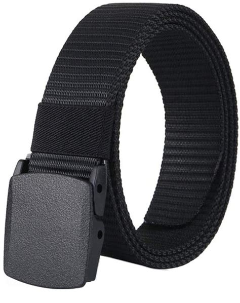 ZORO Men's Nylon Fabric Belt for Men, Plastic Flap Buckle, fits on upto ...