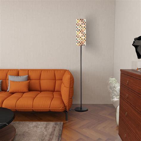 Modern Scandinavian Mid Century Modern Slim Floor Lamp With Remote ...