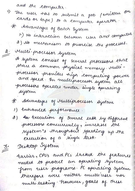 Image result for Operating System Handwritten Notes PDF