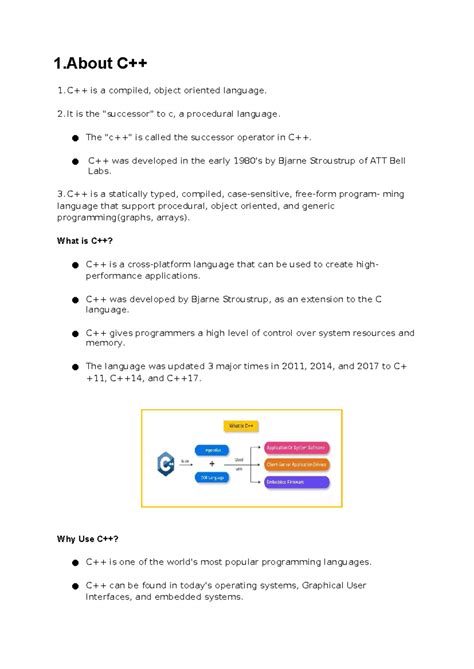 C++ new project 01 - C++ - 1 C++ C++ is a compiled, object oriented ...