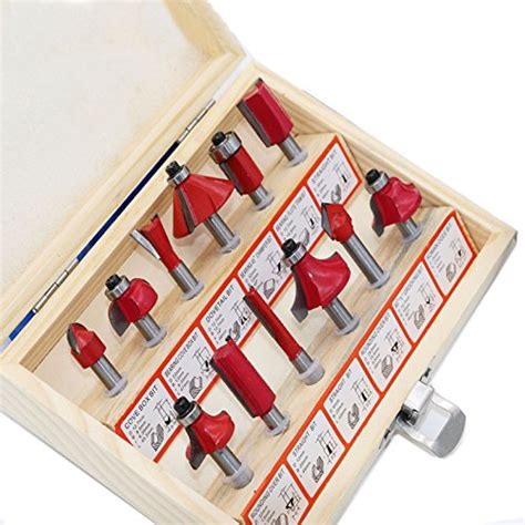 Generic New 12pc Round Over Router Bit Woodworking Drill Tool 1/4-Inch ...