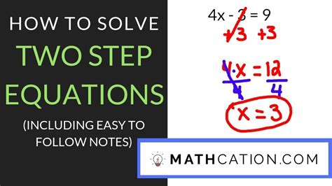 Image result for 8th Grade Two-Step Equations
