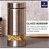 Buy Femora Metallic Clear Glass Jars | See Through Window Jar | 1 Year ...
