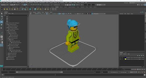 3D Minifigure LEGO Fashionista Rigged for Maya model | 3D Molier ...