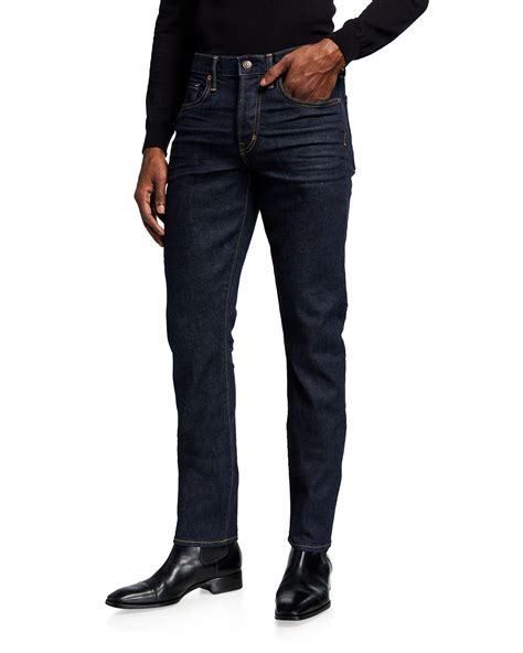 TOM FORD Men's Dark-Wash Slim-Straight Jeans | Neiman Marcus
