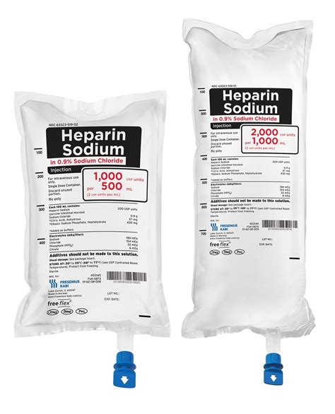 Fresenius Kabi Introduces Low Concentration Heparin Sodium in Sodium Chloride Injection in Ready ...