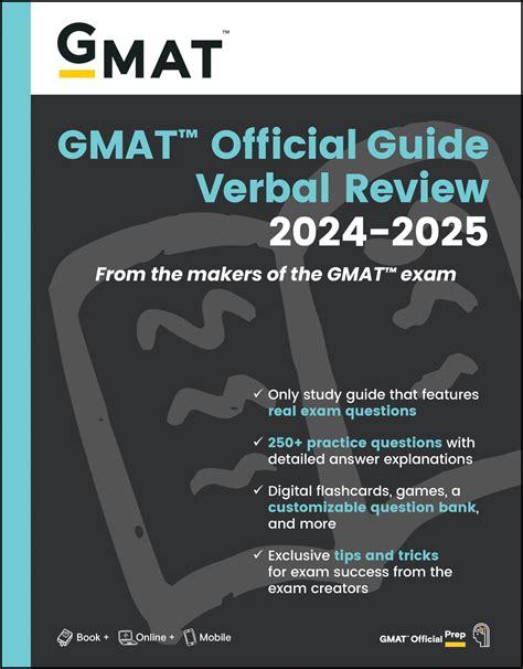 GMAT Official Guide 2024-2025: Verbal Review; Features Real Exam ...