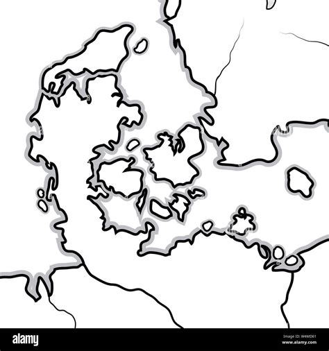 World Map of DENMARK: Denmark, Jutland, Zealand, Scandinavia, North ...