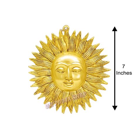 Buy online Surya Vastu Wall Hanging Decor in Brass