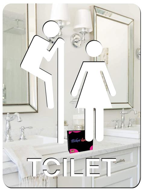 Bikri Kendra - Sign Board Toilet(1) Silver Decorative Mirror Stickers ...