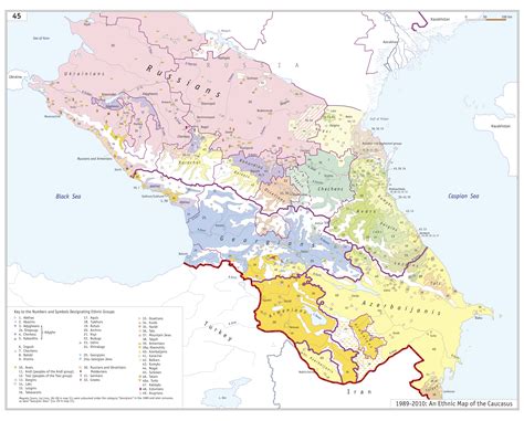 Ethnolinguistic Maps of the Caucasus Region (From Arthur Tsutsiev's Atlas, translated by Nora ...