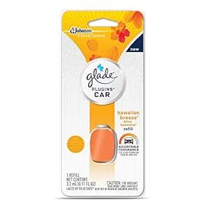 Glade Plugins Car Air Freshener Refill, Hawaiian Breeze, 0.11 Fluid ...