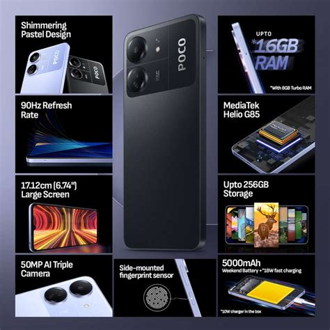 POCO C65 (128 GB Storage, 4 GB RAM) Online at Best Price On Flipkart.com