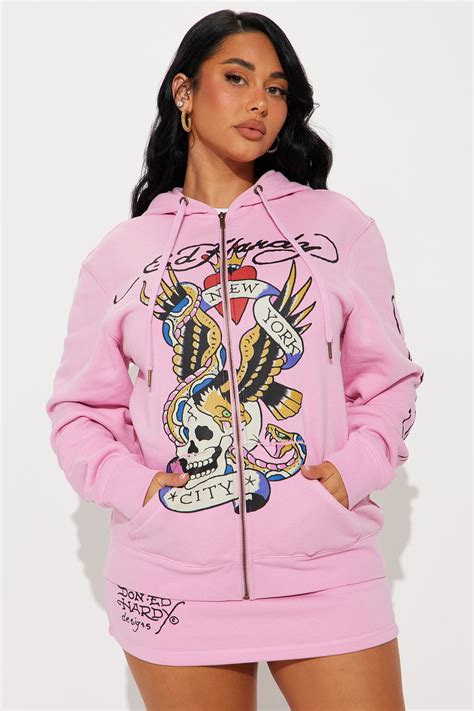 Ed Hardy NYC Skirt Set - Pink | Fashion Nova