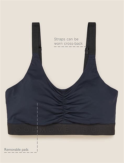 Buy Medium Impact Non Wired Sports Bra at Marks & Spencer