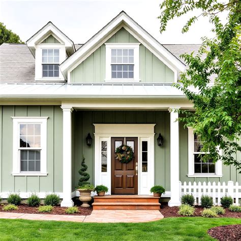 20 Green Farmhouse Exterior Home Ideas for Curb Appeal