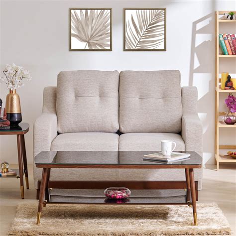 Buy Sylvester NXT Fabric 2-Seater Sofa - Beige from Home Centre at just ...