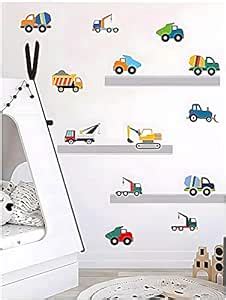 JAAMSO ROYALS Cartoon Car DIY Wall Stickers for Home, Living Room, and ...