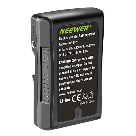 Buy Neewer V Mount / V Lock Battery - 95Wh 14.8V 6600mAh Rechargeable ...
