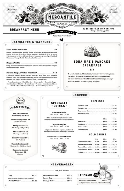 The Deli Menu – The Pioneer Woman Mercantile