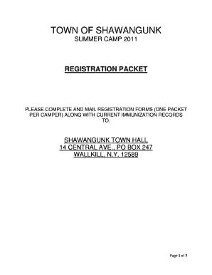 Fillable Online REGISTRATION PACKET Fax Email Print - pdfFiller