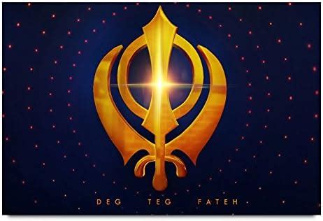 ezyPRNT Khanda Printed Wall Poster (Size: 18x12 inch) : Amazon.in: Home ...