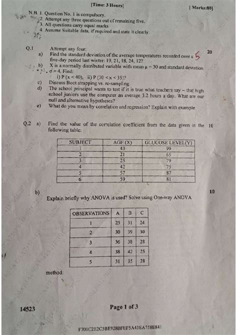Statistical Analysis Techniques: F701C2E2 Midterm Exam Guide - Studocu