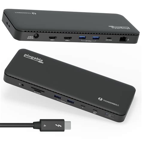 Buy Plugable Thunderbolt 4 Dock with 100W Charging, Thunderbolt ...
