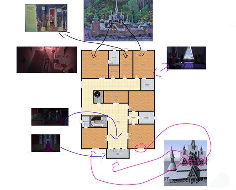 Arendelle Castle floor plan (update) https://www.reddit.com/r/Frozen ...
