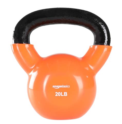 AmazonBasics + Vinyl Kettlebell – 20 Pounds
