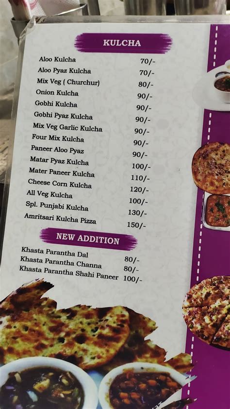 Menu at Punjabi Chulha, Ambala Cantt, 135