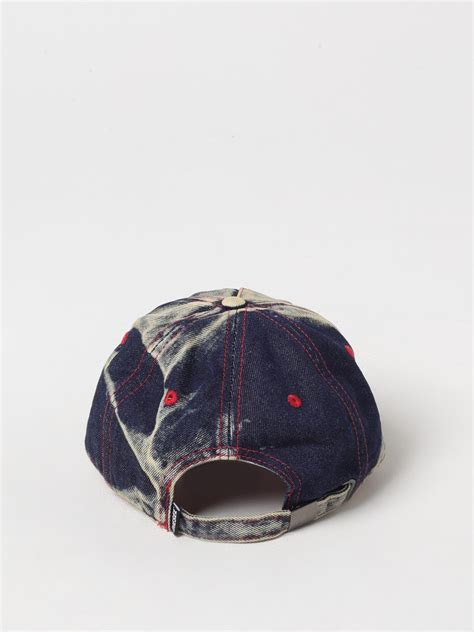 DIESEL: Hat men - Denim | Diesel hat A064670DGAV online at GIGLIO.COM