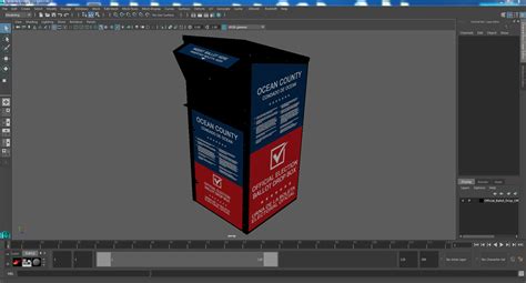 3D Official Ballot Drop Off Box model | 3D Molier International