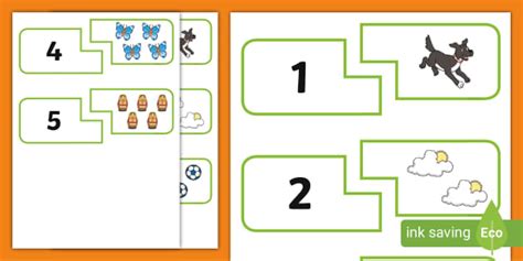 👉 Counting Matching Puzzle 1 to 5