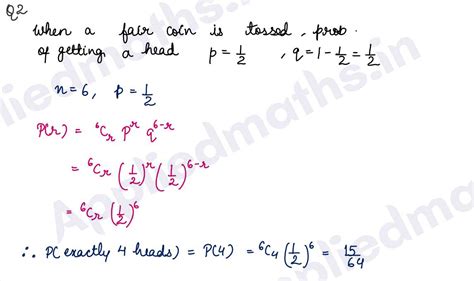 Class 12 CBSE Applied Maths Probability Exercise 9.3