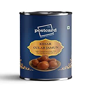 Postcard Kesar Gulab Jamun 1 Kg | Indian Sweets | Traditional Gulaab ...