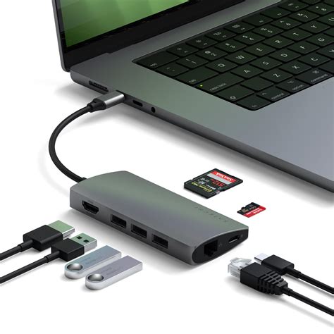 Satechi Usb C Hub Multiport Adapter V2 Usb C Dongle | Desertcart INDIA