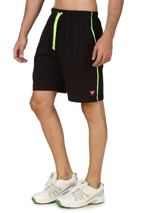 Buy HAP Men's 100% Cotton Sporty Shorts - Black - Size M at Amazon.in