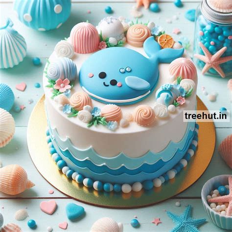 Ocean Cake Decoration Ideas, Summer Cake Ideas