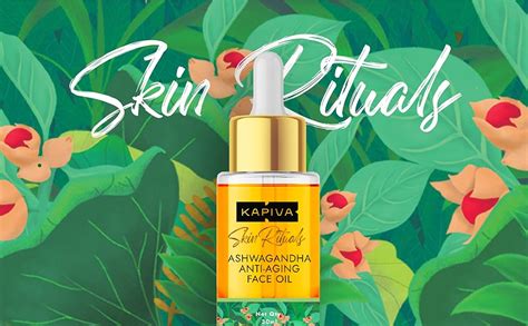 Kapiva Ashwagandha Anti-Aging Face Oil (30ml) | Plant Based Retinol ...