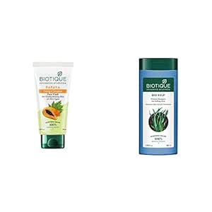 Biotique Bio Papaya Visibly Flawless Skin Face Wash For All Skin Types ...