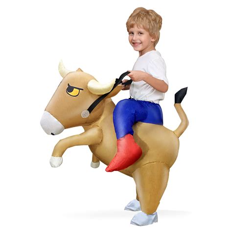 Camlinbohalloween Inflatable Costume Bull Rider For Boys Toddlers ...