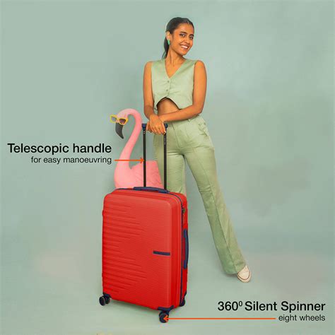 Buy Nasher Miles Red Textured Trolley Bag (Pack of 3) (S/M/L) Online