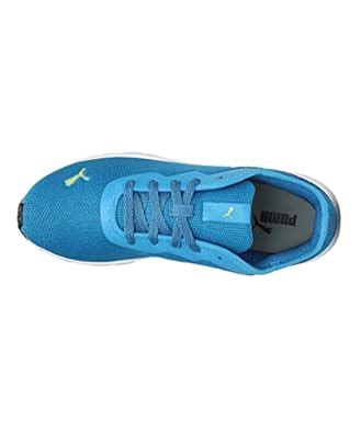 Buy Puma Mens Hustle V2 Bleu Azur-Empire Yellow Running Shoe - 8 UK ...