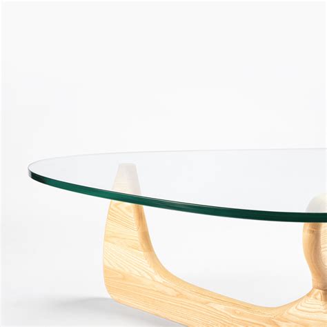 Buy Mid-century Modern Triangle Noguchi Coffee Table Solid Wood Base ...