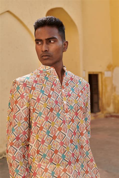 Lozenge Multicolor Ganganagery Kurta – QB - QUINTESSENTIAL BASICS