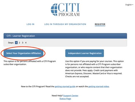 Step 1: CITI Registration and Training Courses - SUU