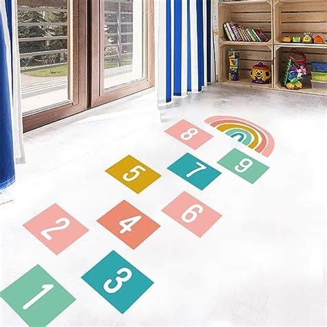 Pumkins Playful Steps Hopscotch Wall Sticker for Kids Bedroom Living ...